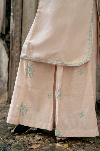 Mint Green Embroidered Suit Set