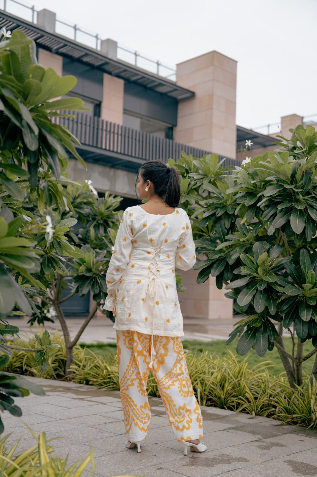 Ivory Floral Printed Co-ord Set
