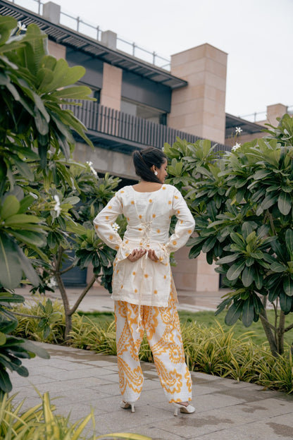Ivory Floral Printed Co-ord Set